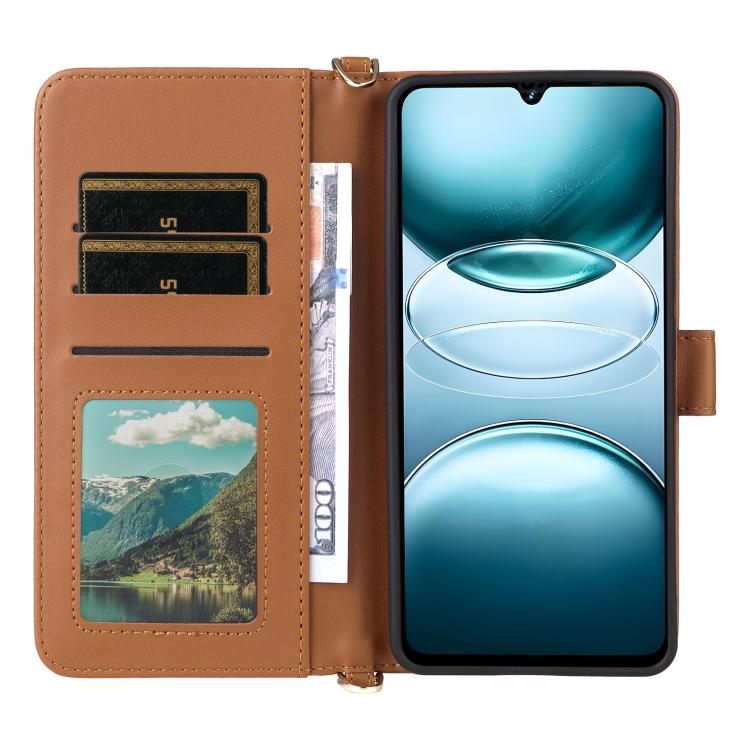 For Umidigi G100 4G / 5G / G100A Multifunctional 6-Card Slots Leather Phone Case with Wrist Strap