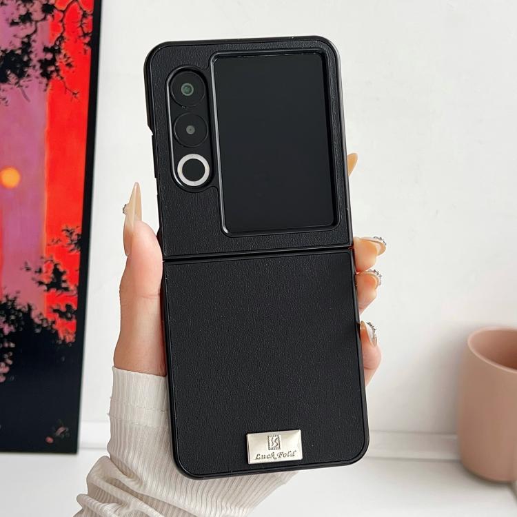 For ZTE nubia Flip2 Morandi Solid Color Leather Texture Phone Case