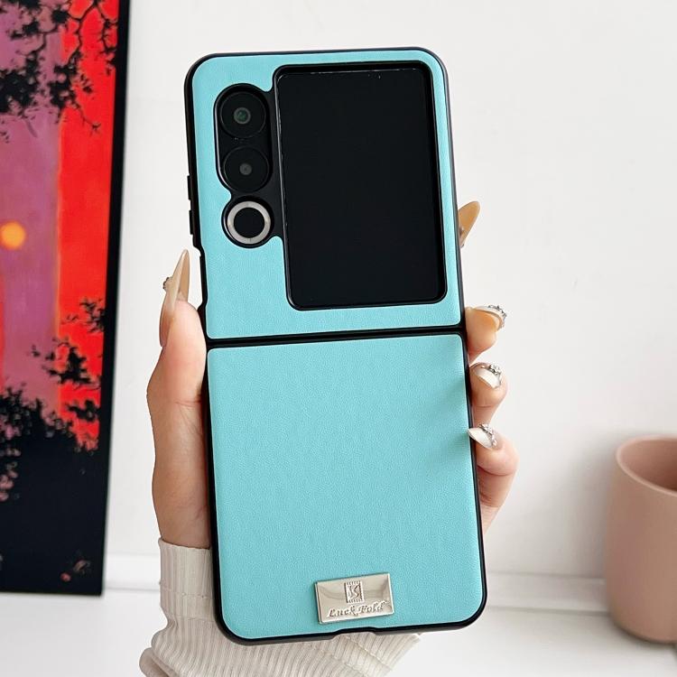 For ZTE nubia Flip2 Morandi Solid Color Leather Texture Phone Case