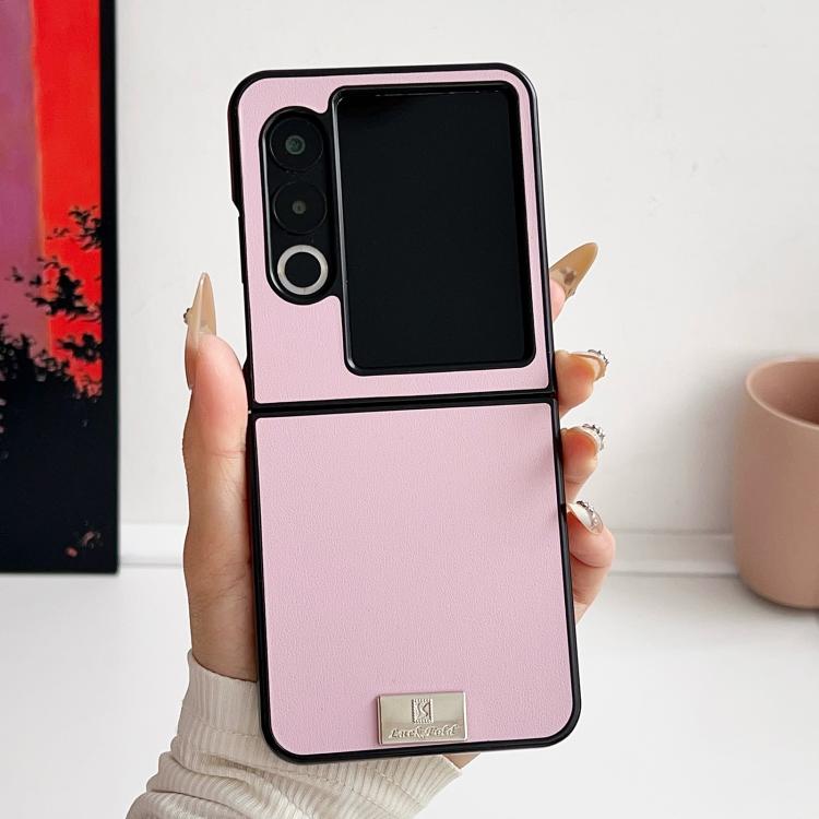 For ZTE nubia Flip2 Morandi Solid Color Leather Texture Phone Case