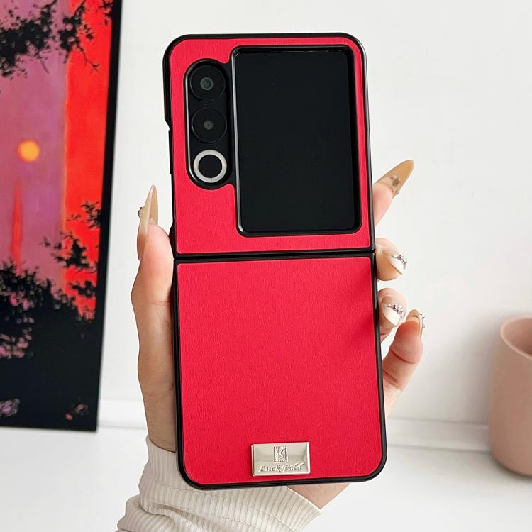 For ZTE nubia Flip2 Morandi Solid Color Leather Texture Phone Case