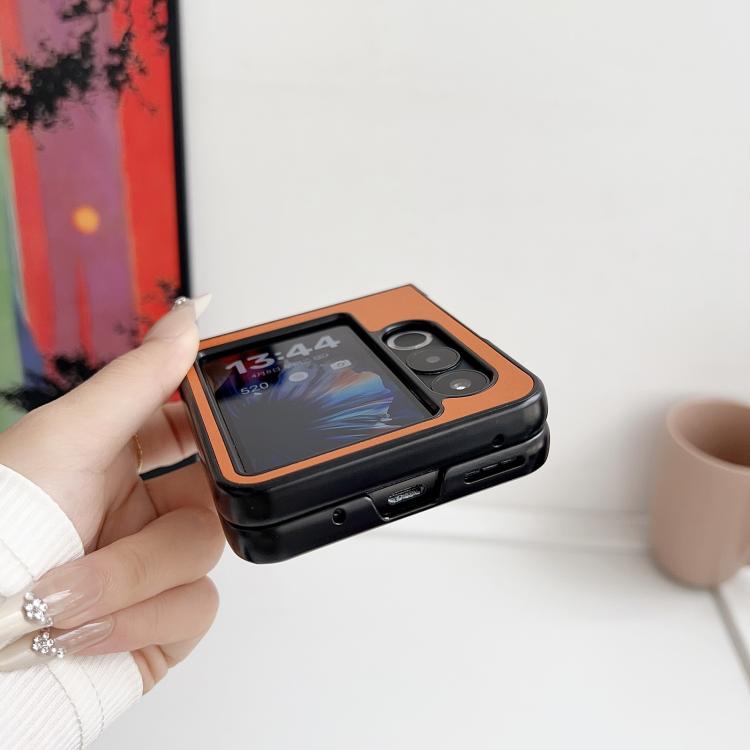 For ZTE nubia Flip2 Morandi Solid Color Leather Texture Phone Case
