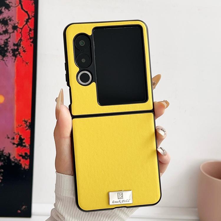 For ZTE nubia Flip2 Morandi Solid Color Leather Texture Phone Case