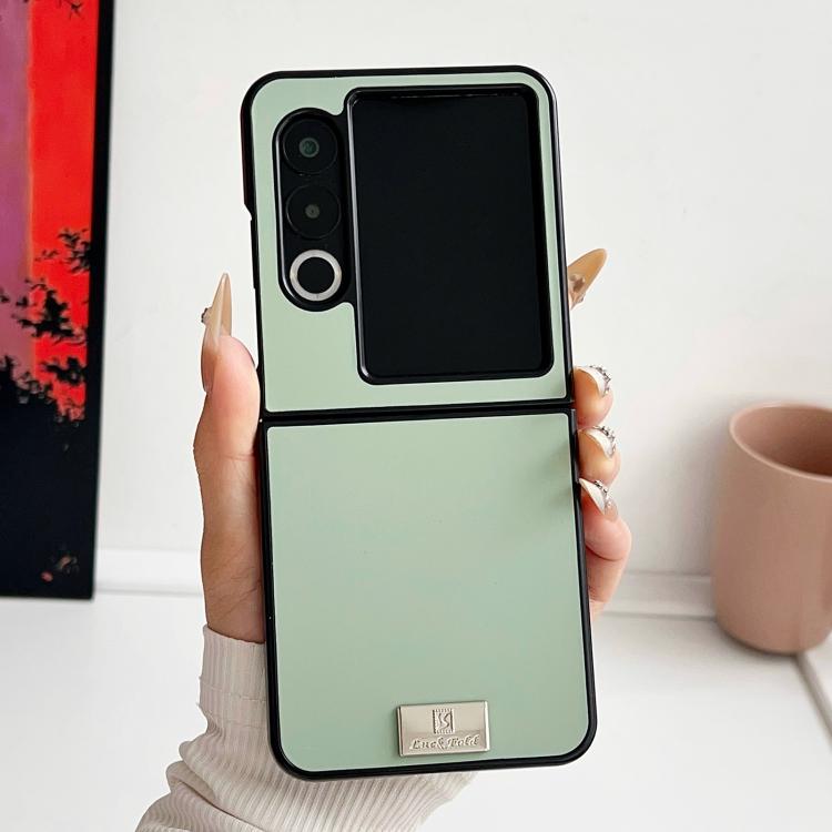 For ZTE nubia Flip2 Morandi Solid Color Leather Texture Phone Case