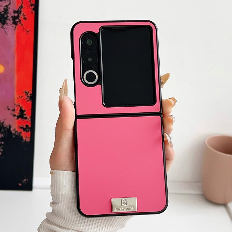 For ZTE nubia Flip2 Morandi Solid Color Leather Texture Phone Case