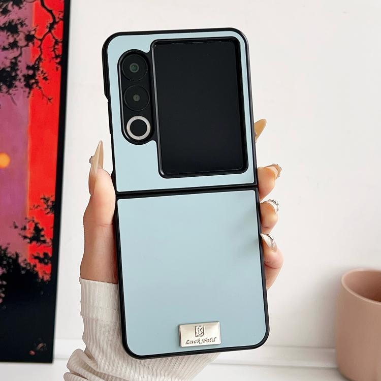 For ZTE nubia Flip2 Morandi Solid Color Leather Texture Phone Case