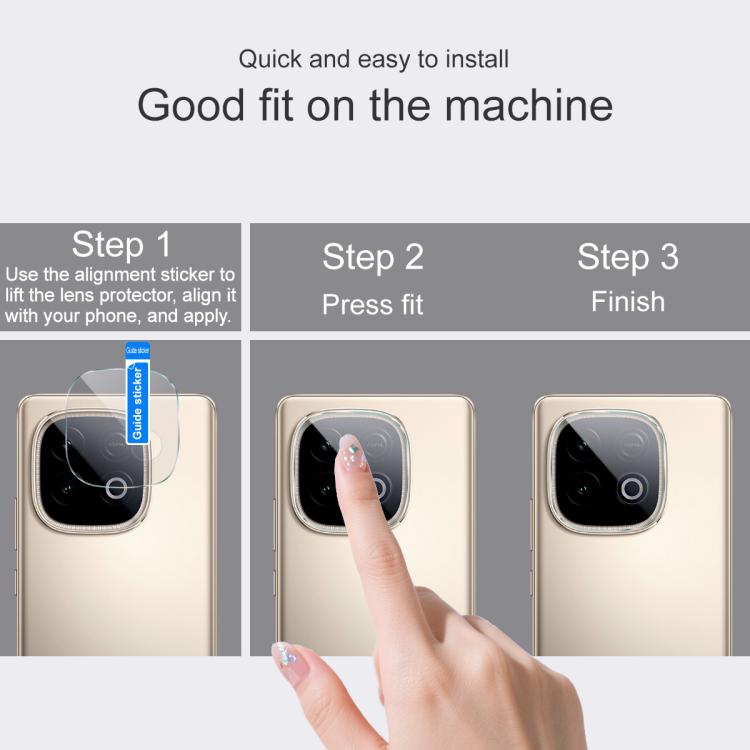 For vivo iQOO Z10 Turbo 5G IMAK Rear Camera Lens Glass Film Thin Version