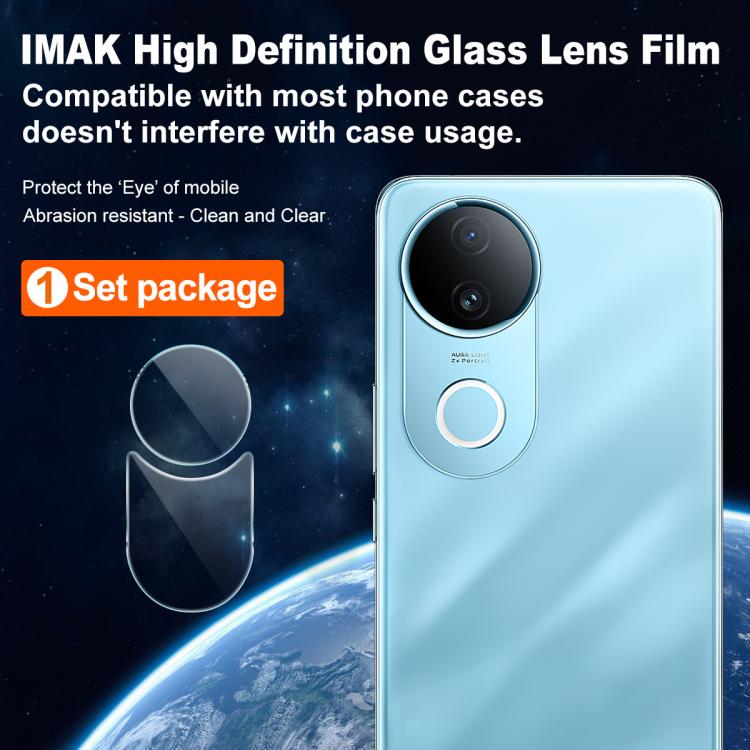 For vivo iQOO Z10R 5G Global IMAK Rear Camera Lens Glass Film Thin Version