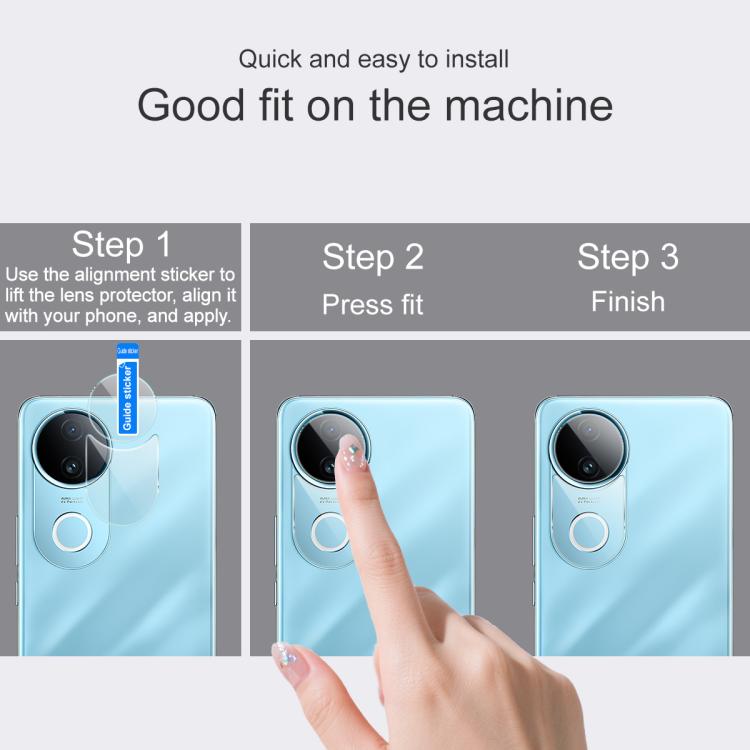 For vivo iQOO Z10R 5G Global IMAK Rear Camera Lens Glass Film Thin Version