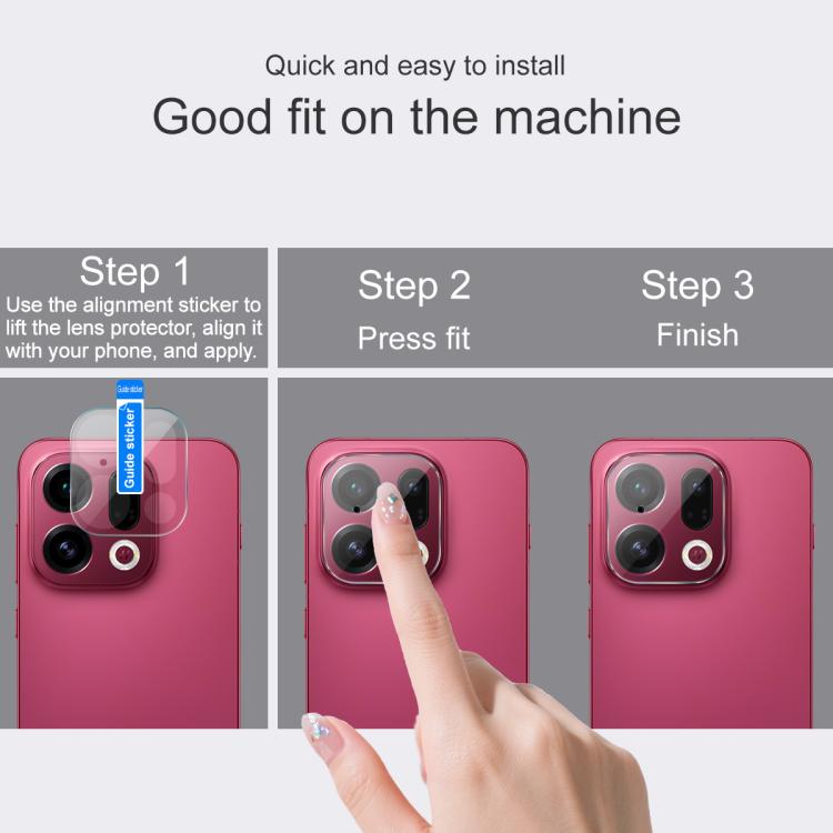 For OPPO Find X9 IMAK Rear Camera Lens Glass Film Thin Version