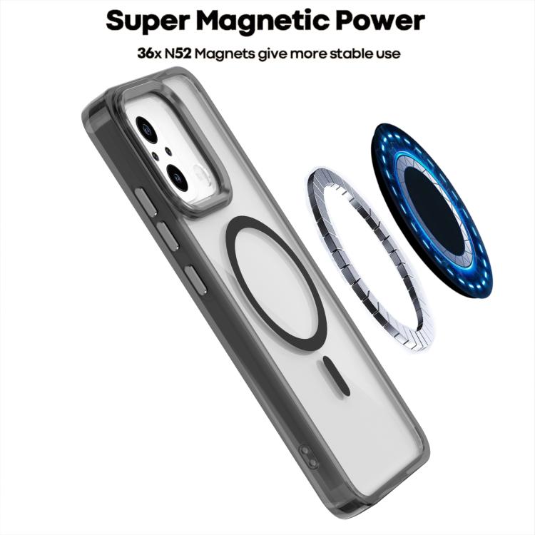 For Redmi 12C / 11A MagSafe Magnetic Clear Phone Case