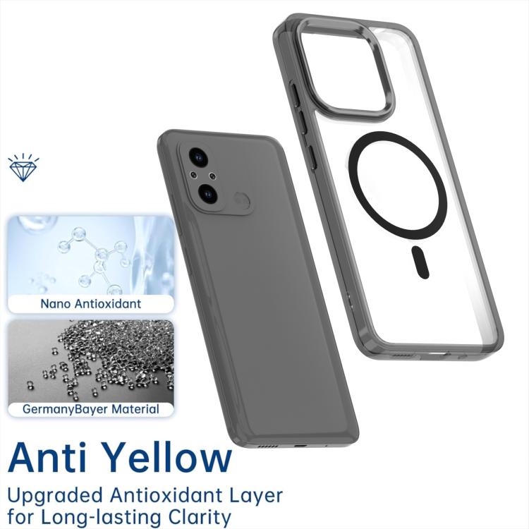 For Redmi 12C / 11A MagSafe Magnetic Clear Phone Case