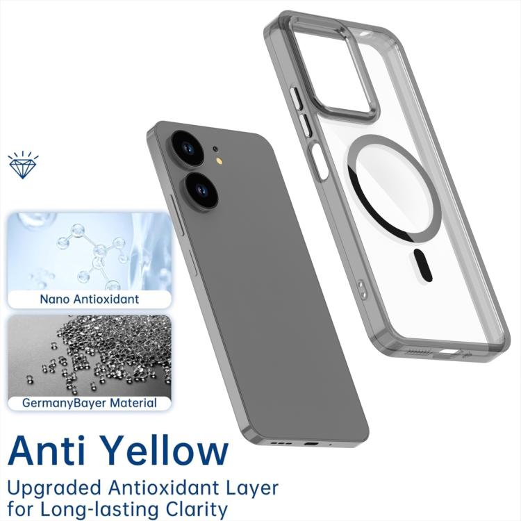 For Redmi 13C 4G MagSafe Magnetic Clear Phone Case