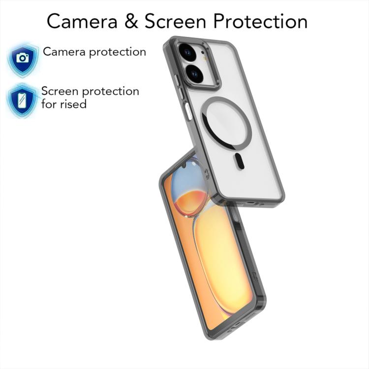 For Redmi 13C 4G MagSafe Magnetic Clear Phone Case