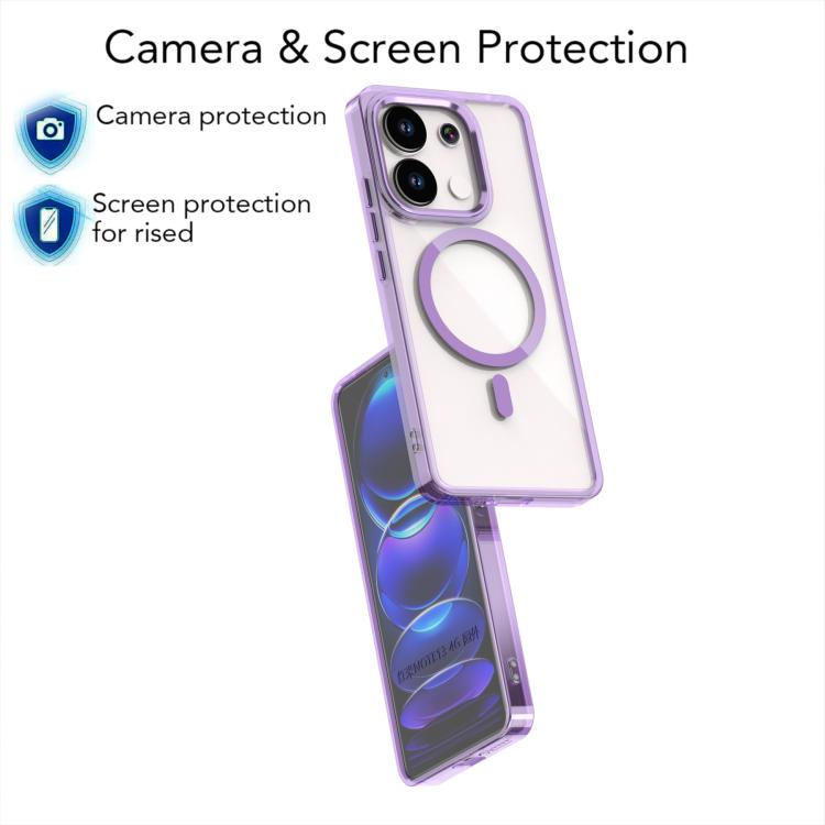 For Redmi Note 13 4G MagSafe Magnetic Clear Phone Case