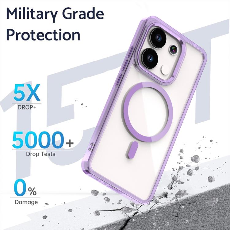 For Redmi Note 13 4G MagSafe Magnetic Clear Phone Case