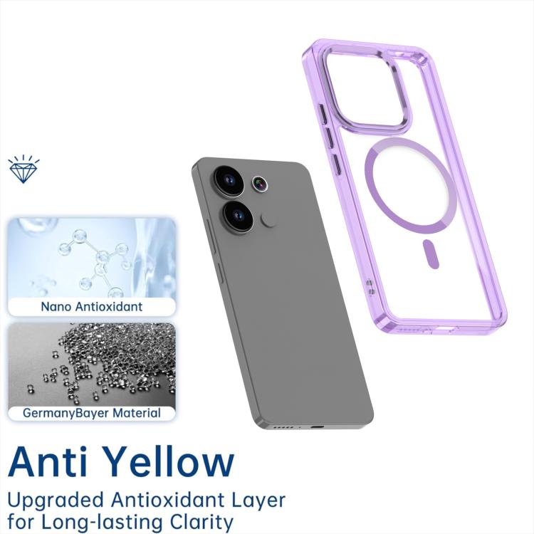For Redmi Note 13 4G MagSafe Magnetic Clear Phone Case