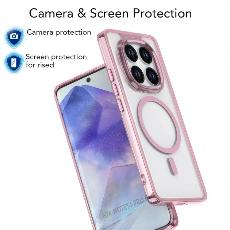 For Redmi Note 14 Pro 5G / 4G Global MagSafe Magnetic Clear Phone Case