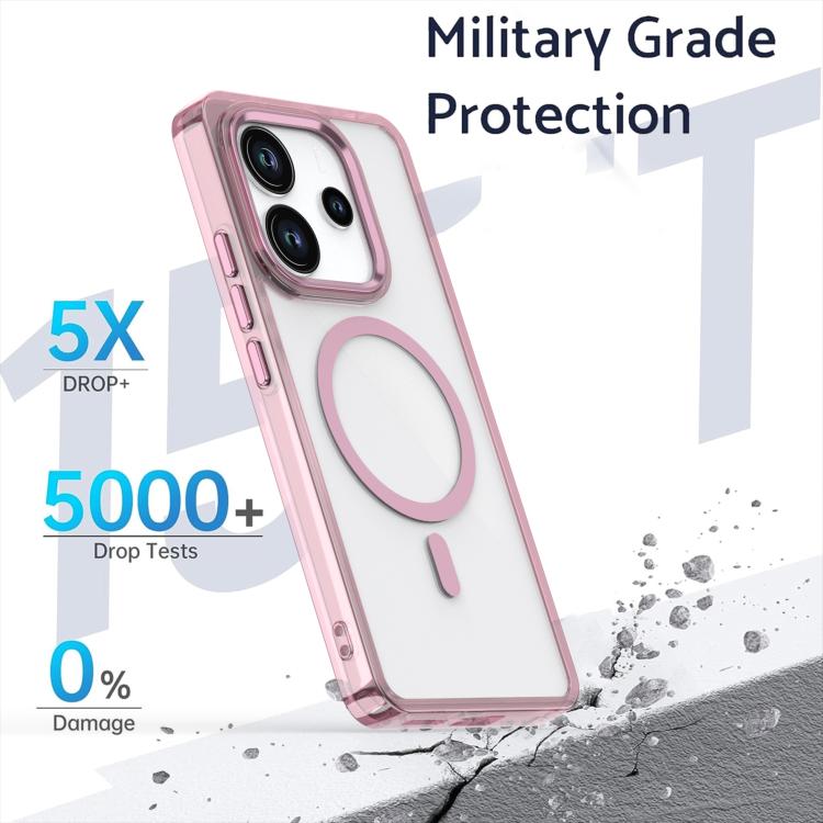 For Redmi Note 14 4G 163.3mm MagSafe Magnetic Clear Phone Case
