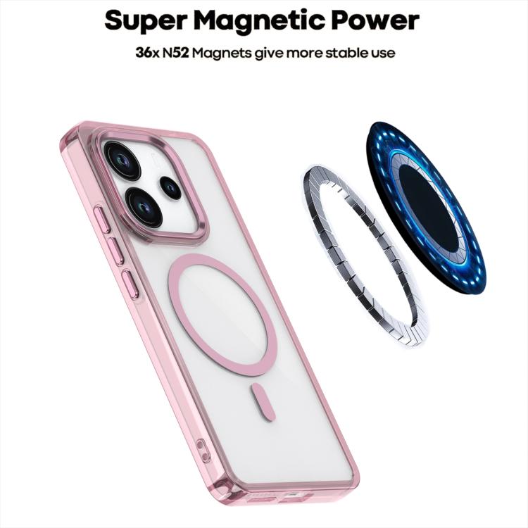 For Redmi Note 14 4G 163.3mm MagSafe Magnetic Clear Phone Case