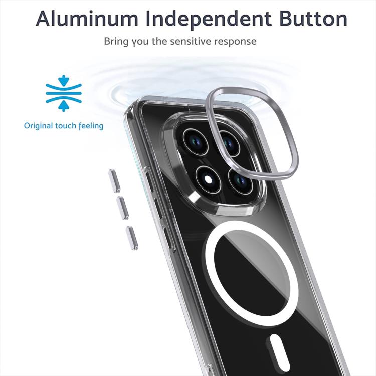 For Redmi Note 15 Pro+ 5G Global 163.3mm MagSafe Magnetic Clear Phone Case