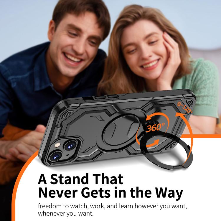 For iPhone 15 Plus / 14 Plus Cooling MagSafe Holder Phone Case