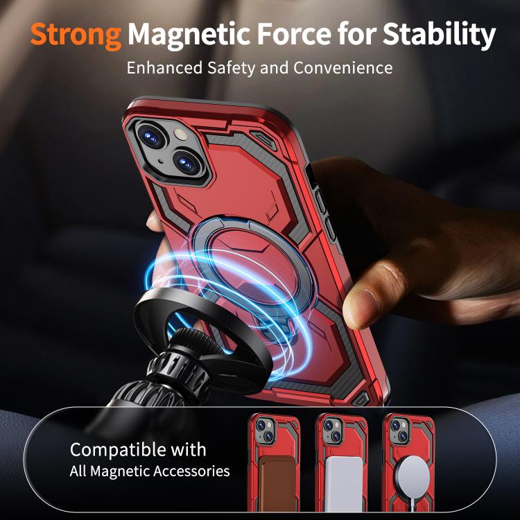 For iPhone 15 Plus / 14 Plus Cooling MagSafe Holder Phone Case