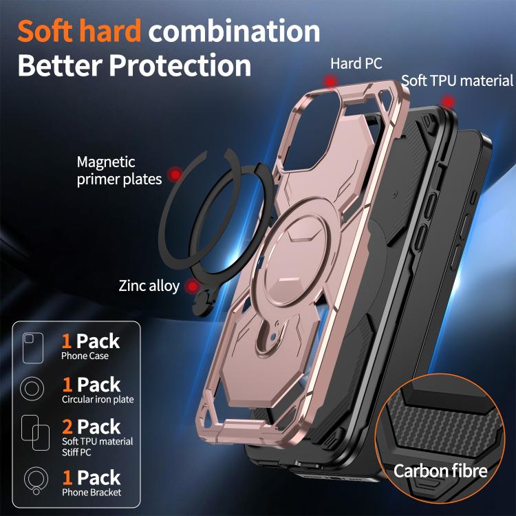 For iPhone 15 Plus / 14 Plus Cooling MagSafe Holder Phone Case