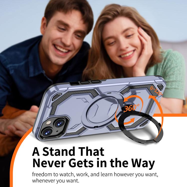 For iPhone 15 Plus / 14 Plus Cooling MagSafe Holder Phone Case