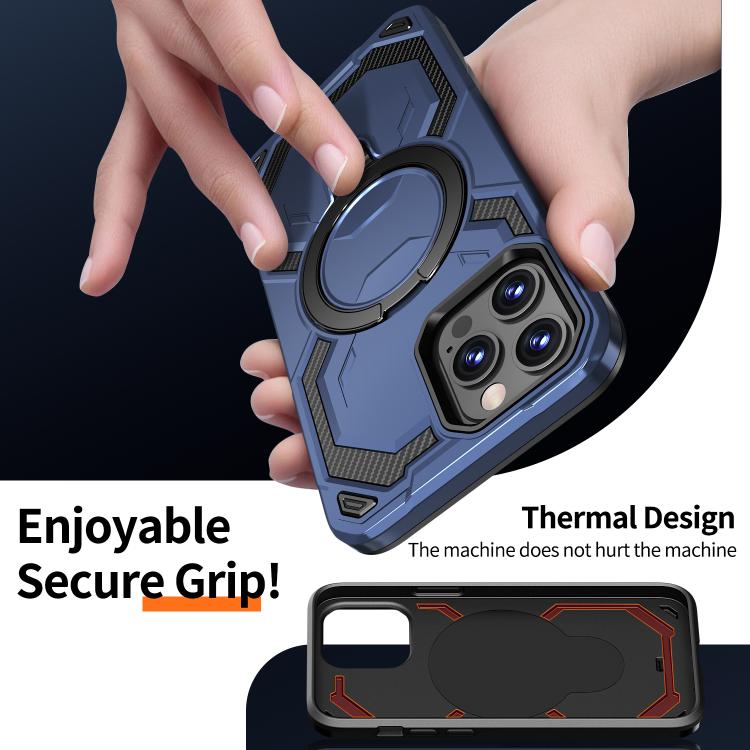 For iPhone 12 Pro Max Cooling MagSafe Holder Phone Case