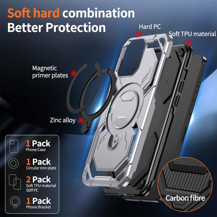 For iPhone 13 Pro Max Cooling MagSafe Holder Phone Case
