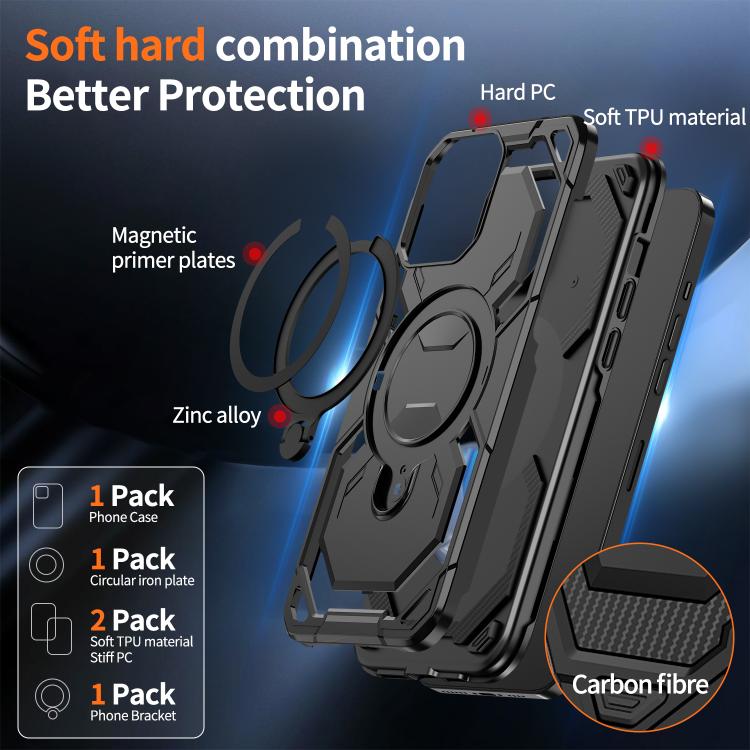 For iPhone 12 Pro / 12 Cooling MagSafe Holder Phone Case