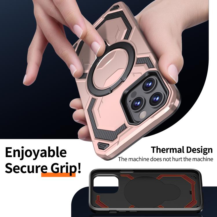 For iPhone 12 Pro / 12 Cooling MagSafe Holder Phone Case
