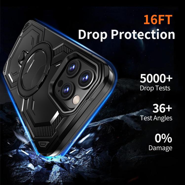 For iPhone 14 Pro Cooling MagSafe Holder Phone Case