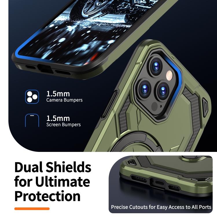 For iPhone 14 Pro Cooling MagSafe Holder Phone Case