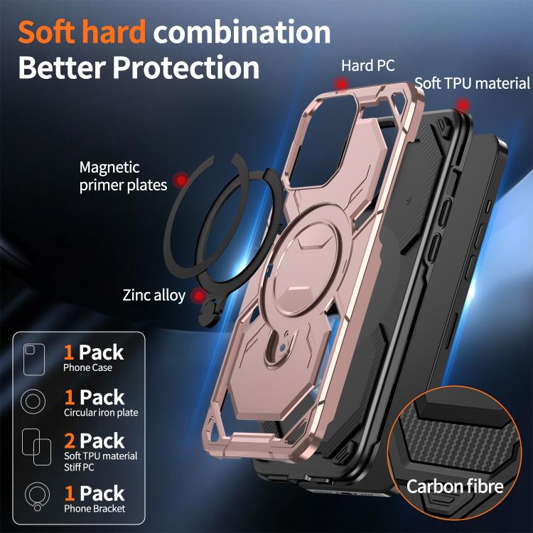 For iPhone 14 Pro Cooling MagSafe Holder Phone Case