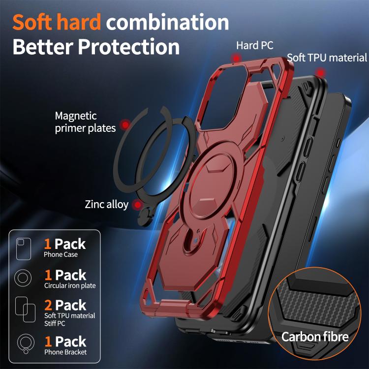 For iPhone 14 Pro Max Cooling MagSafe Holder Phone Case
