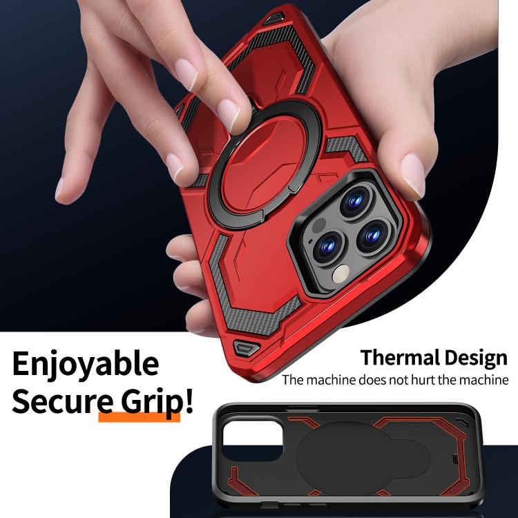 For iPhone 14 Pro Max Cooling MagSafe Holder Phone Case
