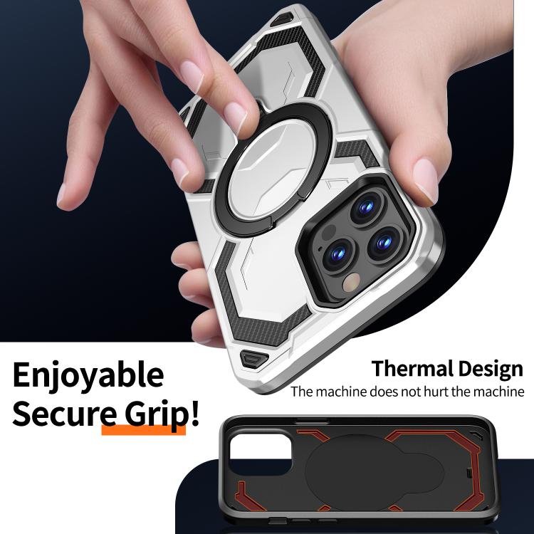 For iPhone 14 Pro Max Cooling MagSafe Holder Phone Case