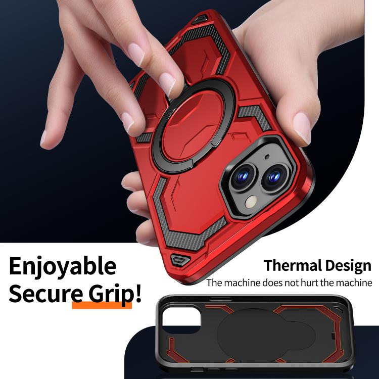 For iPhone 15 Cooling MagSafe Holder Phone Case