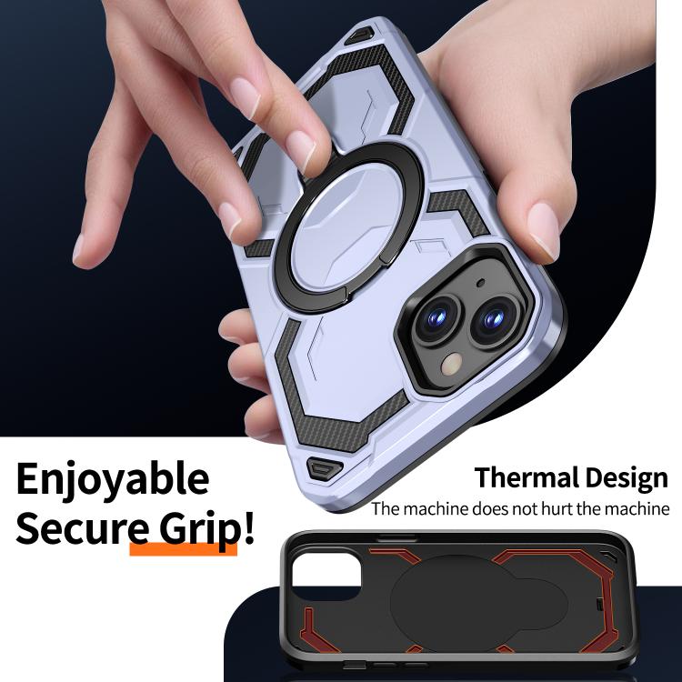 For iPhone 15 Cooling MagSafe Holder Phone Case