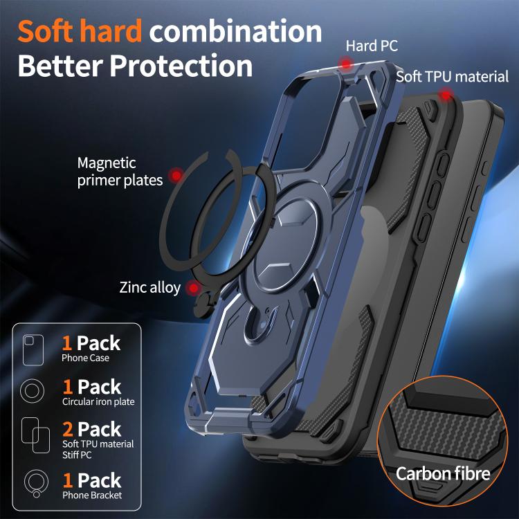 For iPhone 15 Pro Cooling MagSafe Holder Phone Case