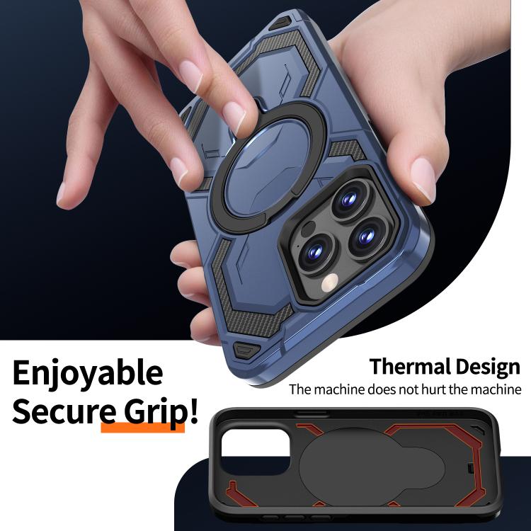 For iPhone 15 Pro Cooling MagSafe Holder Phone Case