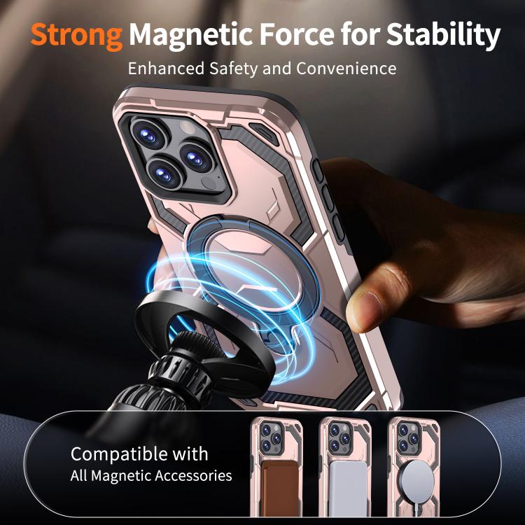 For iPhone 15 Pro Cooling MagSafe Holder Phone Case