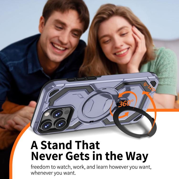 For iPhone 15 Pro Cooling MagSafe Holder Phone Case
