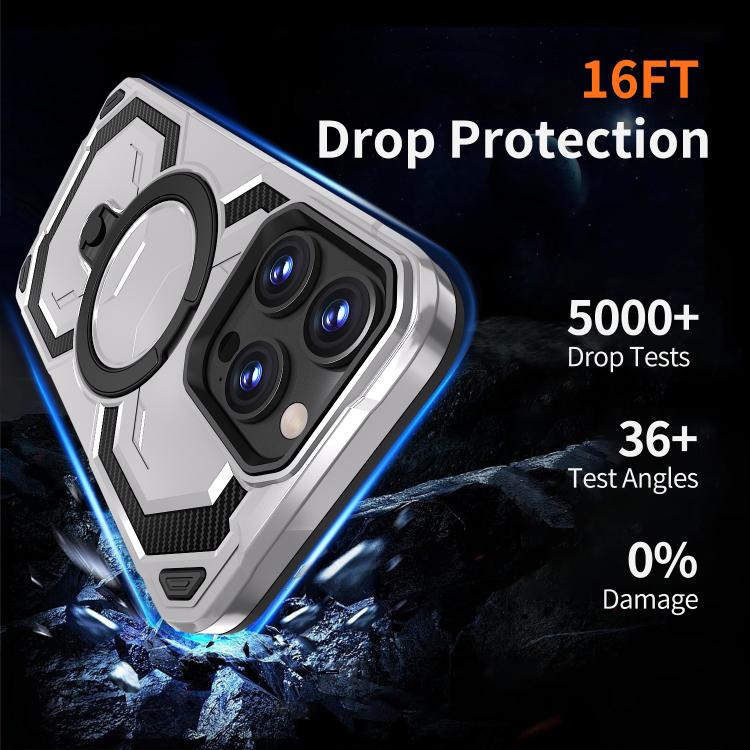 For iPhone 15 Pro Cooling MagSafe Holder Phone Case