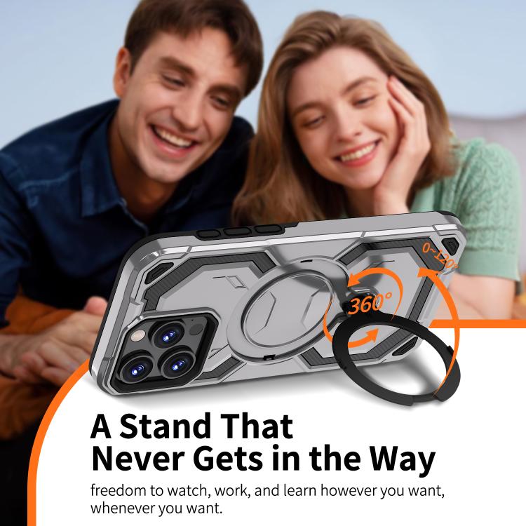 For iPhone 15 Pro Cooling MagSafe Holder Phone Case
