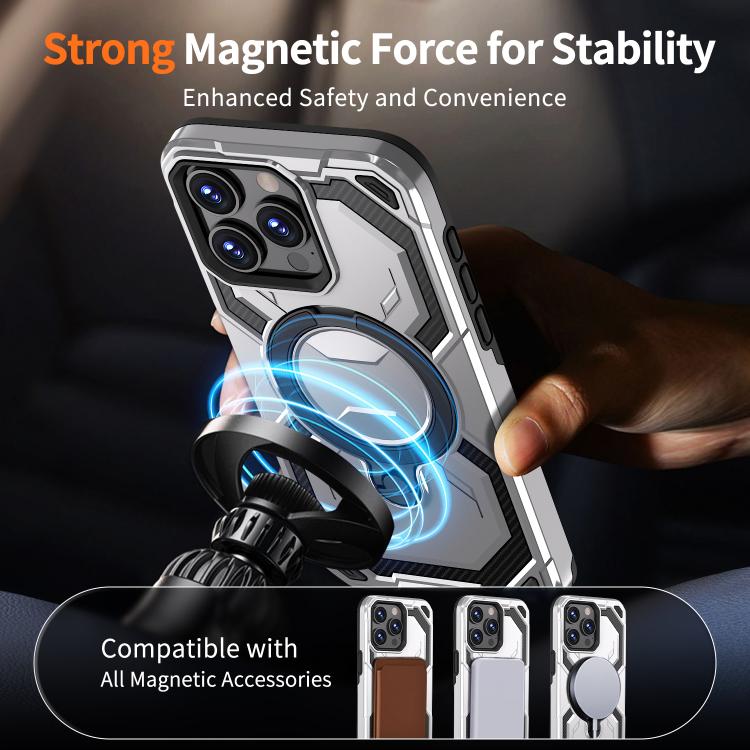For iPhone 15 Pro Cooling MagSafe Holder Phone Case