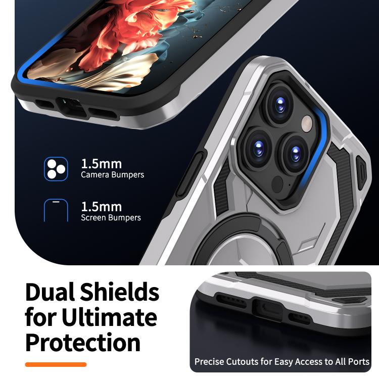 For iPhone 15 Pro Cooling MagSafe Holder Phone Case