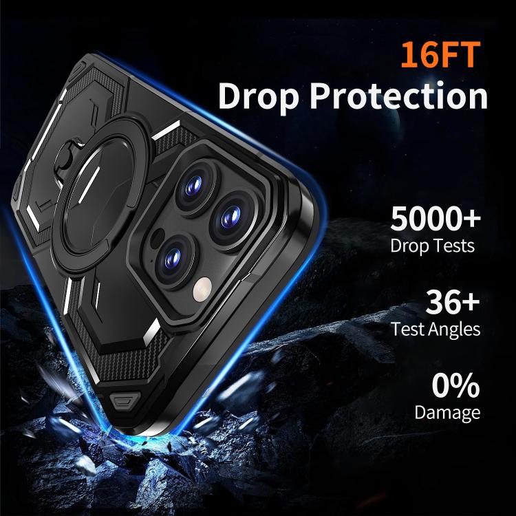For iPhone 15 Pro Max Cooling MagSafe Holder Phone Case